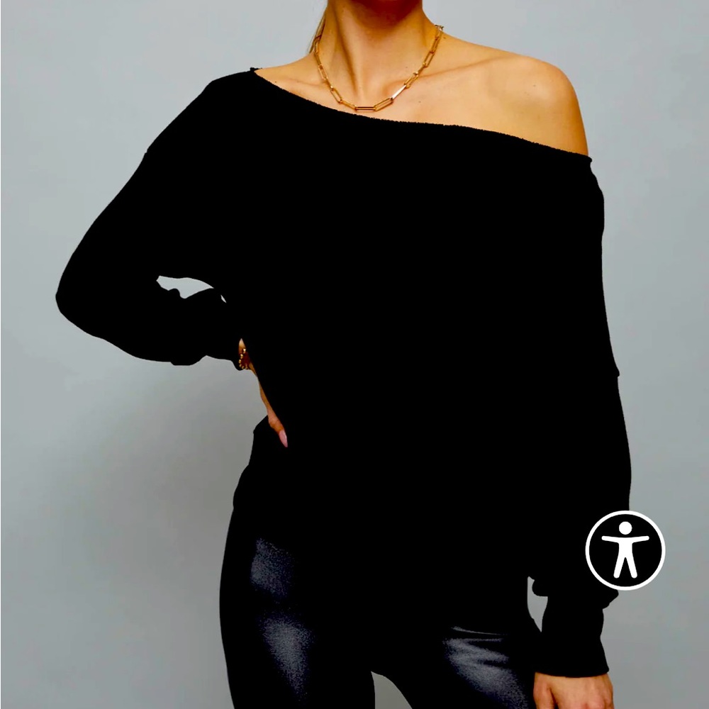 Heroine Sport one shoulder sweatshirt size medium